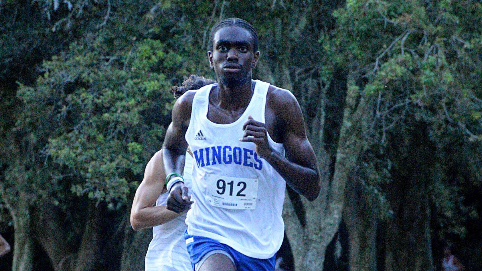 University of The Bahamas runner Lhevinne Joseph competes at The St. Thomas University Cross Country Invitational Saturday August 27, 2022 in Miami Gardens, Florida. Joseph finished ninth overall in a time of 18 minutes 4.5 seconds and was the top finisher for UB.